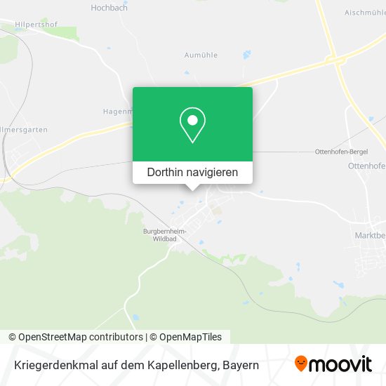 Kriegerdenkmal auf dem Kapellenberg Karte