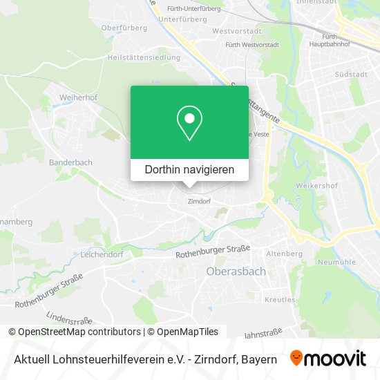 Aktuell Lohnsteuerhilfeverein e.V. - Zirndorf Karte