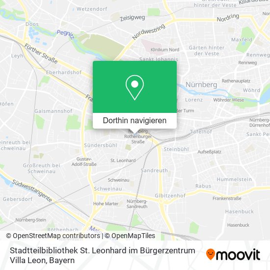 Stadtteilbibliothek St. Leonhard im Bürgerzentrum Villa Leon Karte