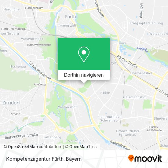 Kompetenzagentur Fürth Karte