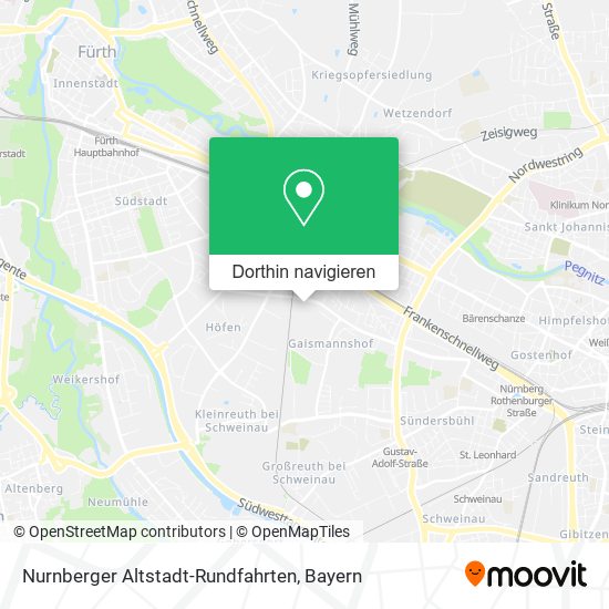 Nurnberger Altstadt-Rundfahrten Karte