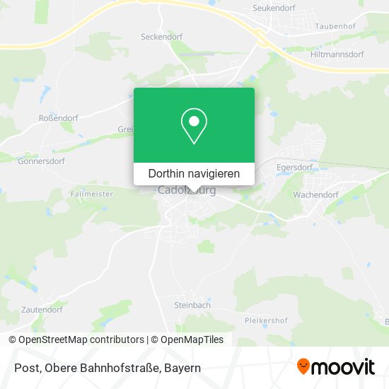 Post, Obere Bahnhofstraße Karte