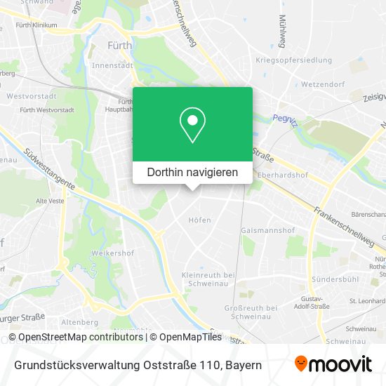 Grundstücksverwaltung Oststraße 110 Karte