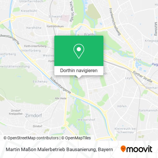 Martin Maßon Malerbetrieb Bausanierung Karte
