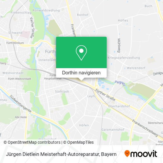 Jürgen Dietlein Meisterhaft-Autoreparatur Karte