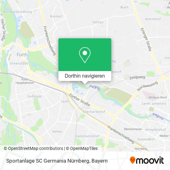 Sportanlage SC Germania Nürnberg Karte