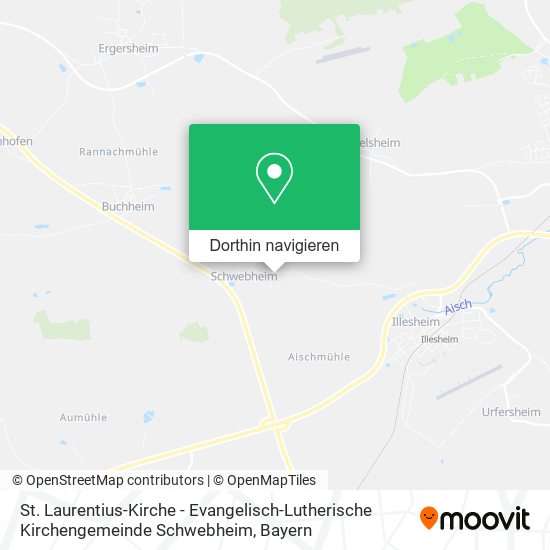 St. Laurentius-Kirche - Evangelisch-Lutherische Kirchengemeinde Schwebheim Karte