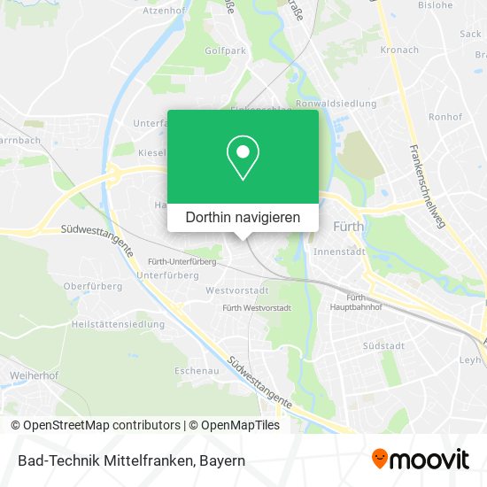 Bad-Technik Mittelfranken Karte