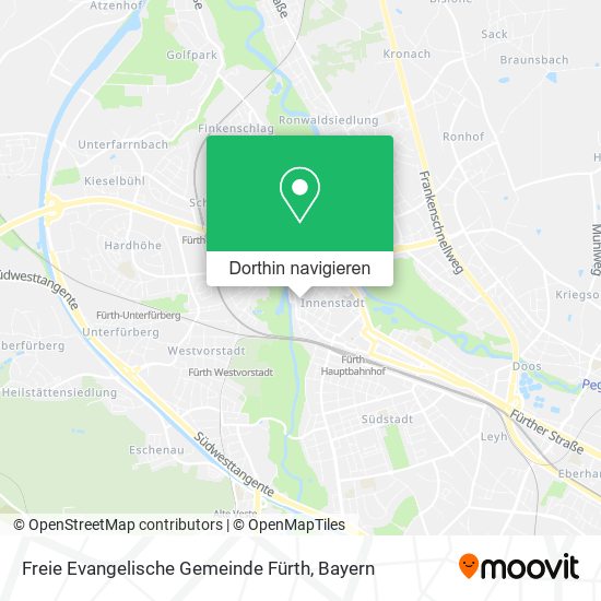 Freie Evangelische Gemeinde Fürth Karte