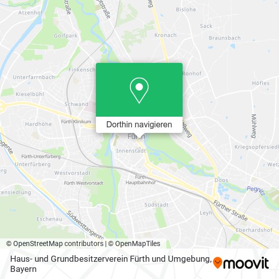 Haus- und Grundbesitzerverein Fürth und Umgebung Karte