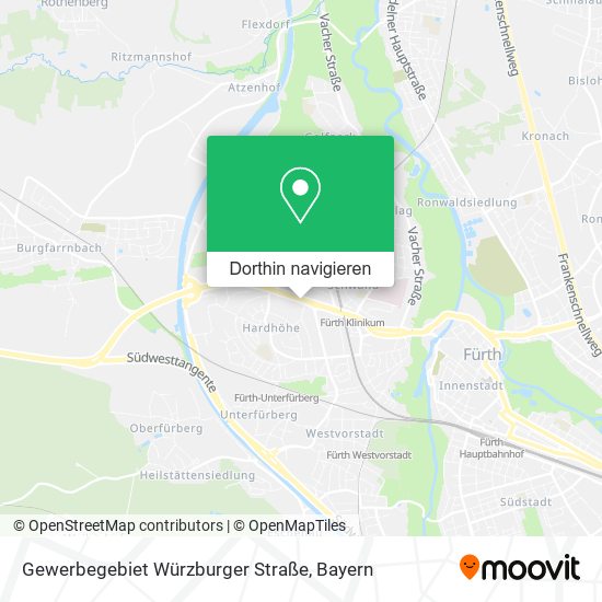 Gewerbegebiet Würzburger Straße Karte