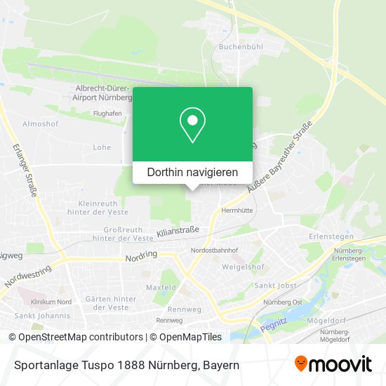 Sportanlage Tuspo 1888 Nürnberg Karte