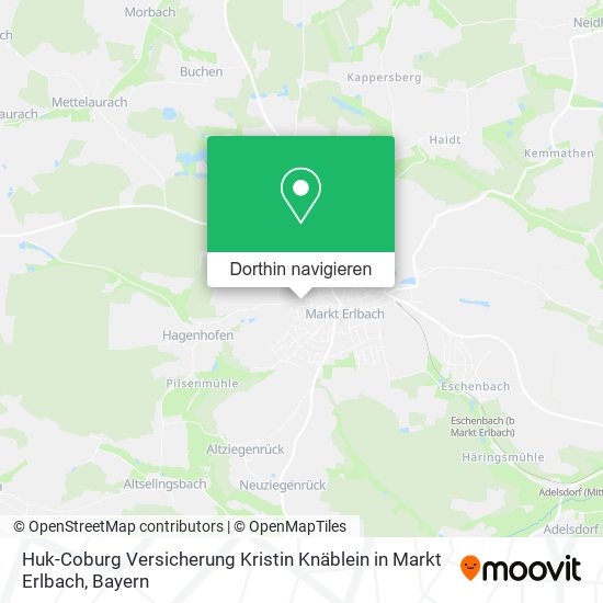 Huk-Coburg Versicherung Kristin Knäblein in Markt Erlbach Karte