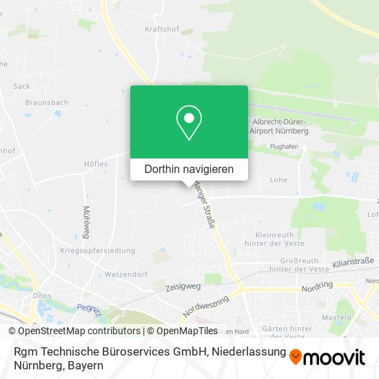 Rgm Technische Büroservices GmbH, Niederlassung Nürnberg Karte