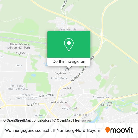 Wohnungsgenossenschaft Nürnberg-Nord Karte