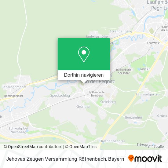 Jehovas Zeugen Versammlung Röthenbach Karte