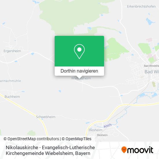 Nikolauskirche - Evangelisch-Lutherische Kirchengemeinde Wiebelsheim Karte