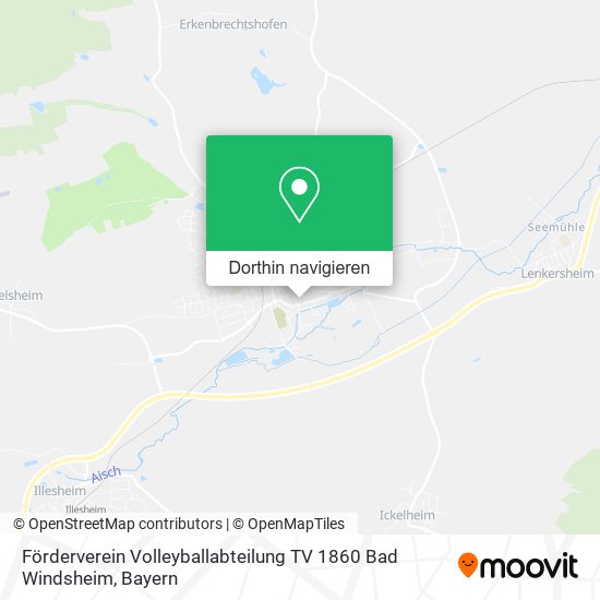 Förderverein Volleyballabteilung TV 1860 Bad Windsheim Karte