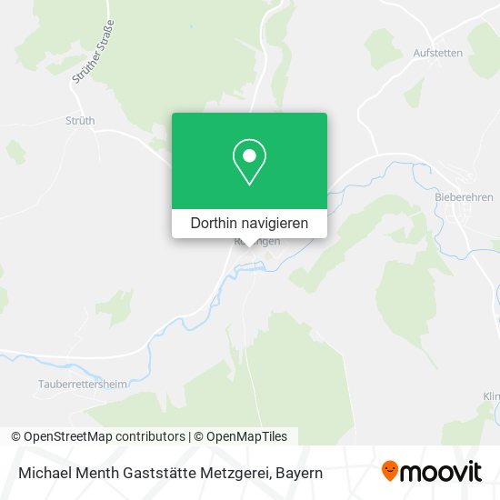 Michael Menth Gaststätte Metzgerei Karte