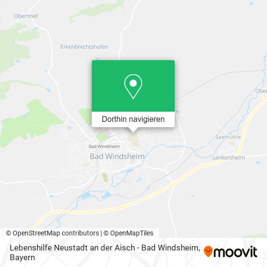 Lebenshilfe Neustadt an der Aisch - Bad Windsheim Karte