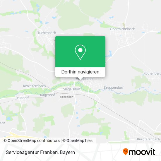 Serviceagentur Franken Karte