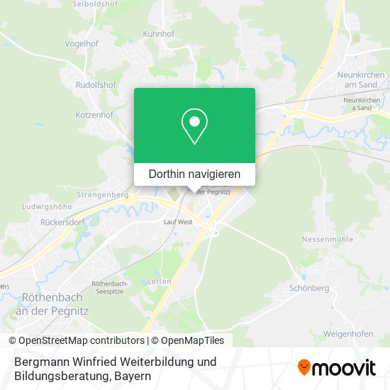 Bergmann Winfried Weiterbildung und Bildungsberatung Karte
