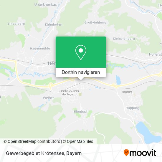 Gewerbegebiet Krötensee Karte