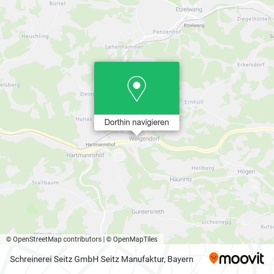Schreinerei Seitz GmbH Seitz Manufaktur Karte