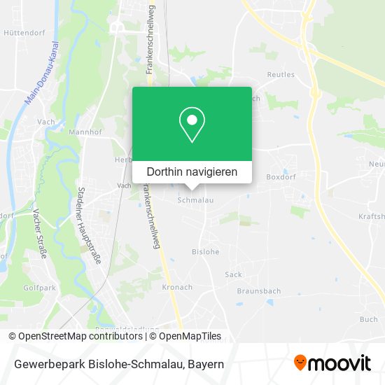 Gewerbepark Bislohe-Schmalau Karte