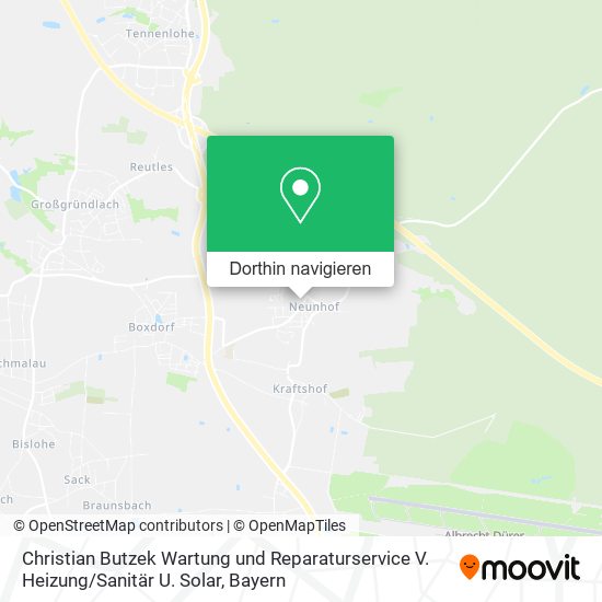 Christian Butzek Wartung und Reparaturservice V. Heizung / Sanitär U. Solar Karte