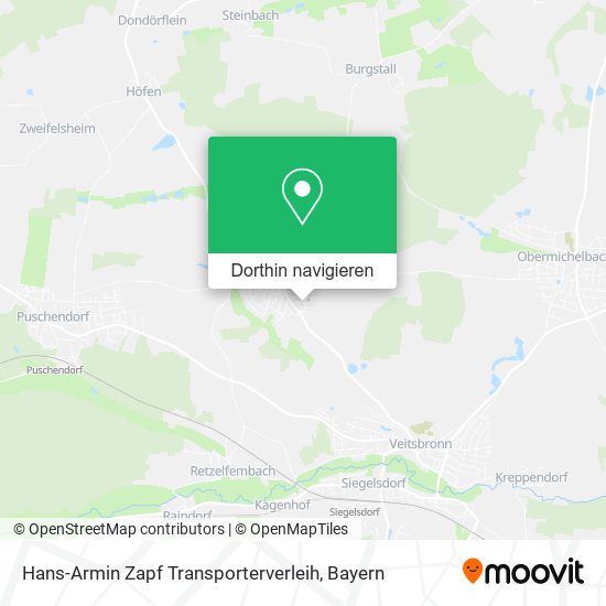 Hans-Armin Zapf Transporterverleih Karte