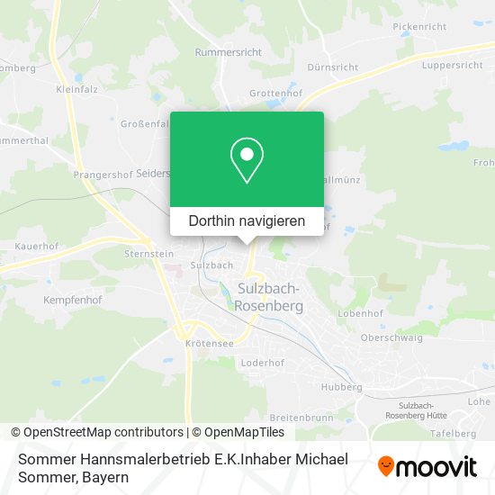 Sommer Hannsmalerbetrieb E.K.Inhaber Michael Sommer Karte