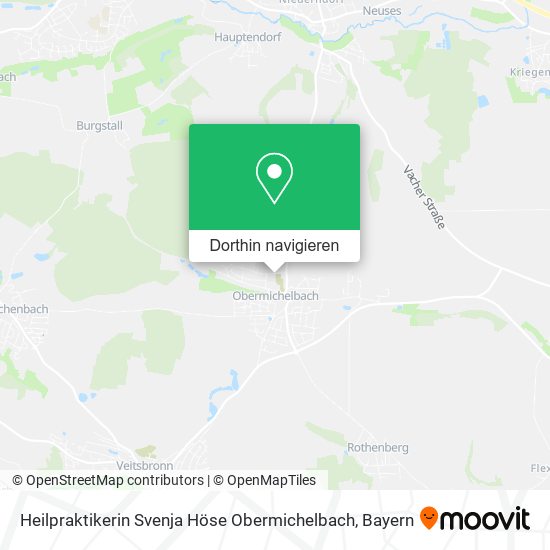 Heilpraktikerin Svenja Höse Obermichelbach Karte