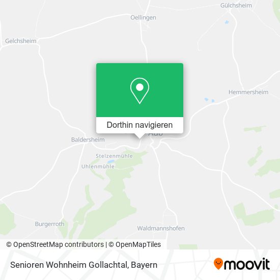 Senioren Wohnheim Gollachtal Karte