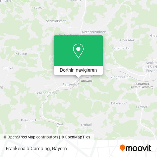 Frankenalb Camping Karte