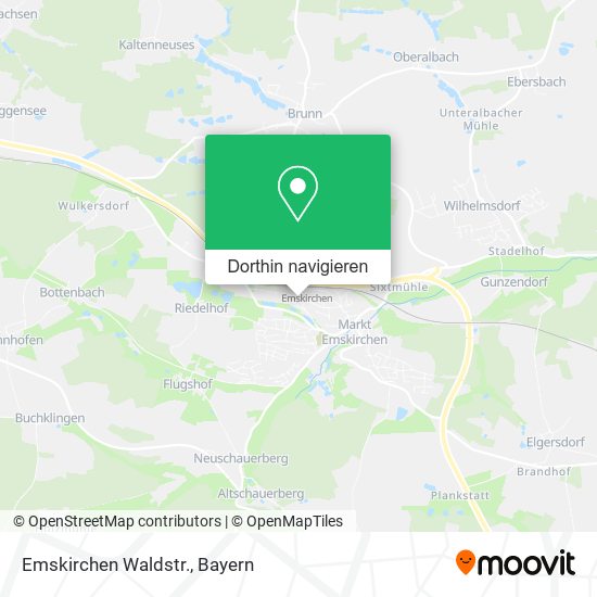 Emskirchen Waldstr. Karte