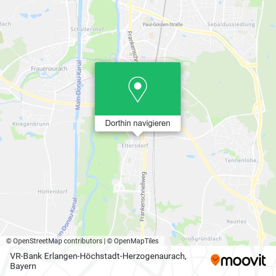 VR-Bank Erlangen-Höchstadt-Herzogenaurach Karte