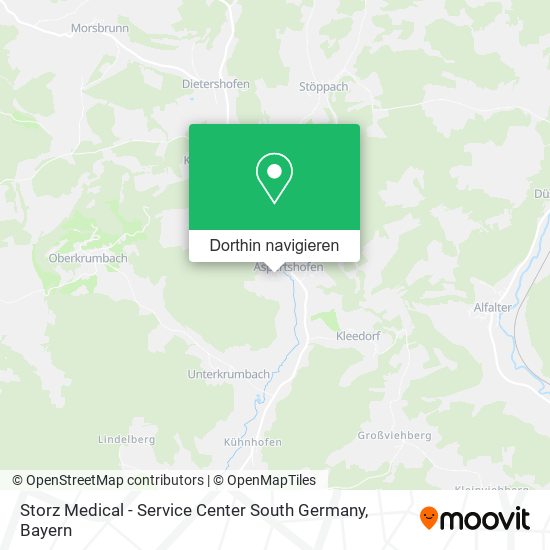 Storz Medical - Service Center South Germany Karte