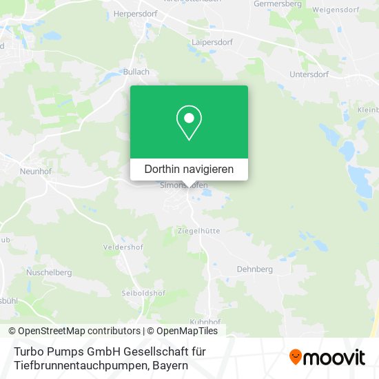 Turbo Pumps GmbH Gesellschaft für Tiefbrunnentauchpumpen Karte