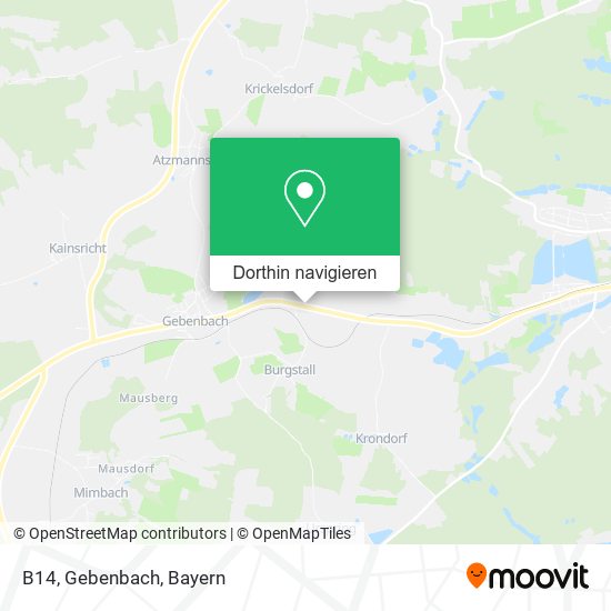 B14, Gebenbach Karte