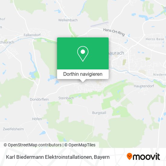 Karl Biedermann Elektroinstallationen Karte