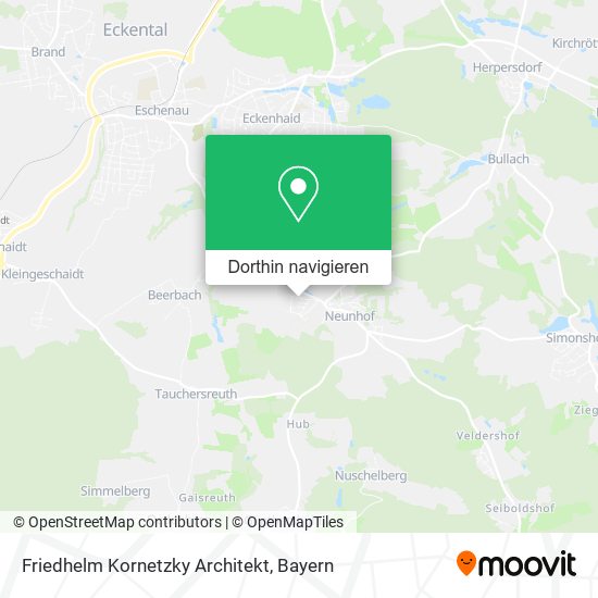 Friedhelm Kornetzky Architekt Karte
