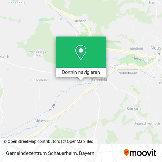 Gemeindezentrum Schauerheim Karte