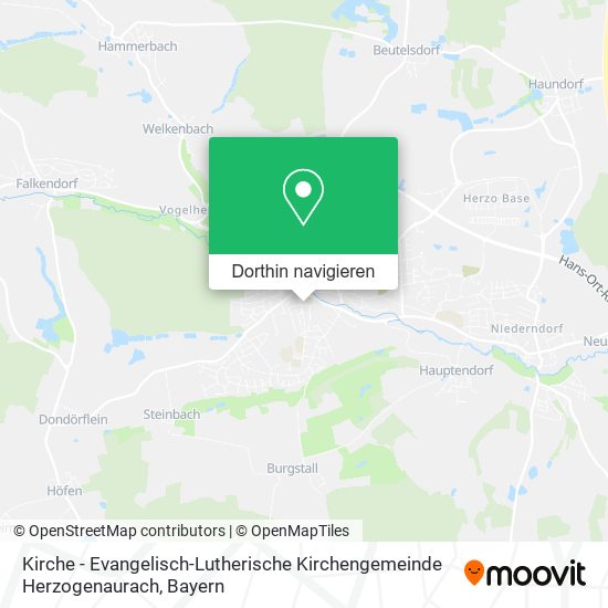 Kirche - Evangelisch-Lutherische Kirchengemeinde Herzogenaurach Karte