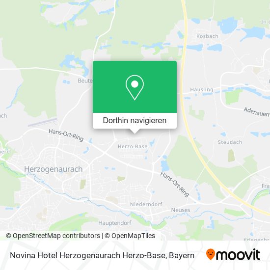 Novina Hotel Herzogenaurach Herzo-Base Karte