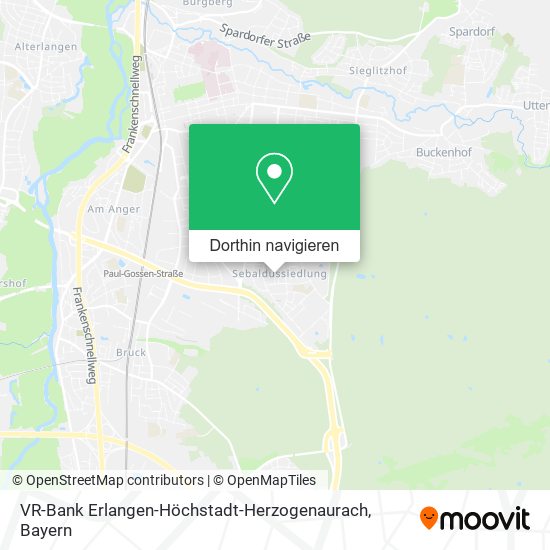 VR-Bank Erlangen-Höchstadt-Herzogenaurach Karte