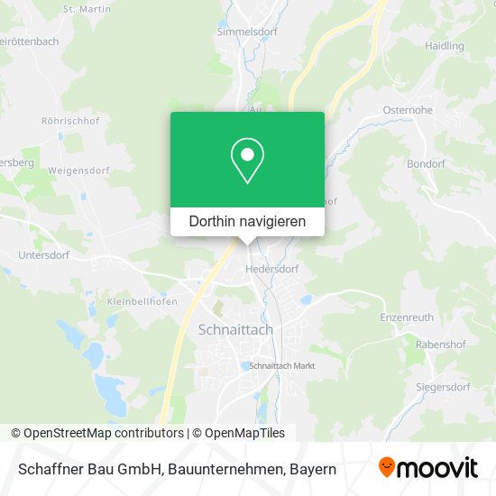 Schaffner Bau GmbH, Bauunternehmen Karte