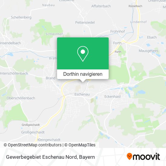 Gewerbegebiet Eschenau Nord Karte