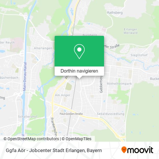 Ggfa Aör - Jobcenter Stadt Erlangen Karte