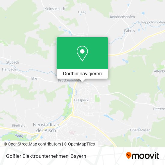 Goßler Elektrounternehmen Karte